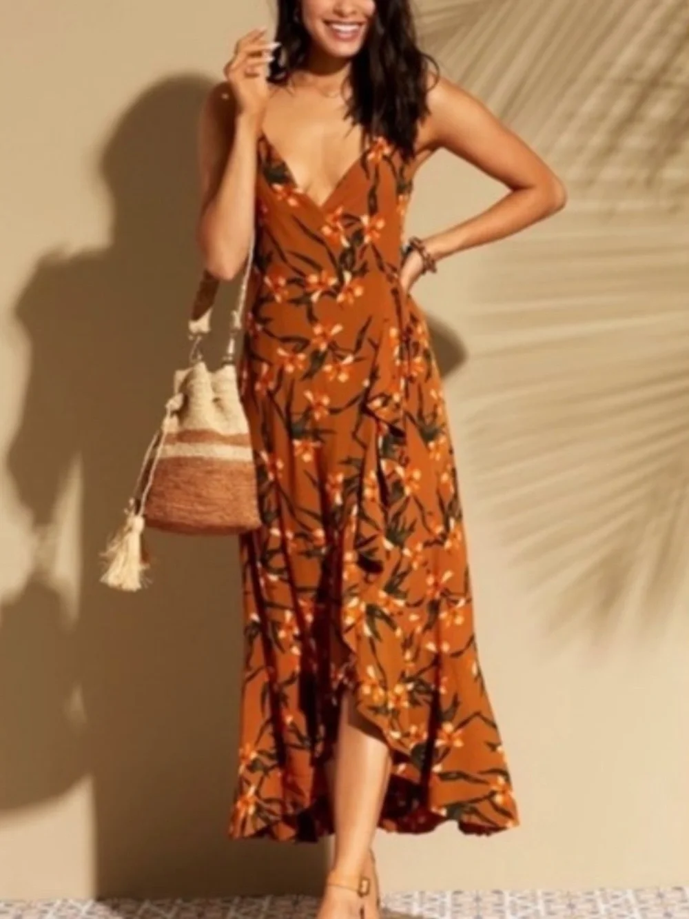 L*Space Wendy Wrap Dress Size M MSRP $160 - Picture 3 of 6